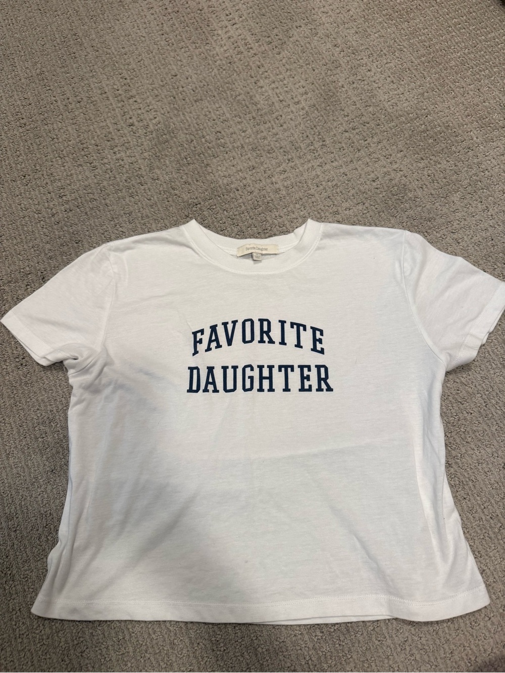 Favorite Daughter White Graphic Tee